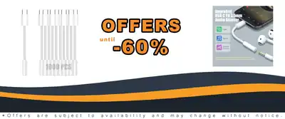 Fidioto 1000 PCS USB-C to 3.5 mm Jack Adapter Compatible iPhone 16 Pro Max