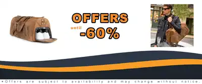 Berliner Bags Vintage Leather Duffle Bag Oslo Brown