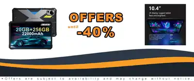 FOSSIBOT DT2 10.4in Rugged Tablet 22000mAh 4G LTE