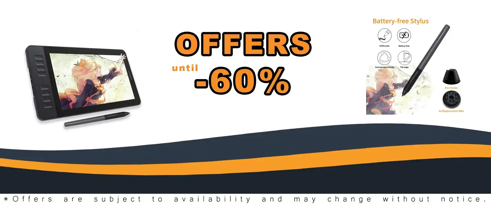 GAOMON PD1161 drawing tablet with screen and stylus