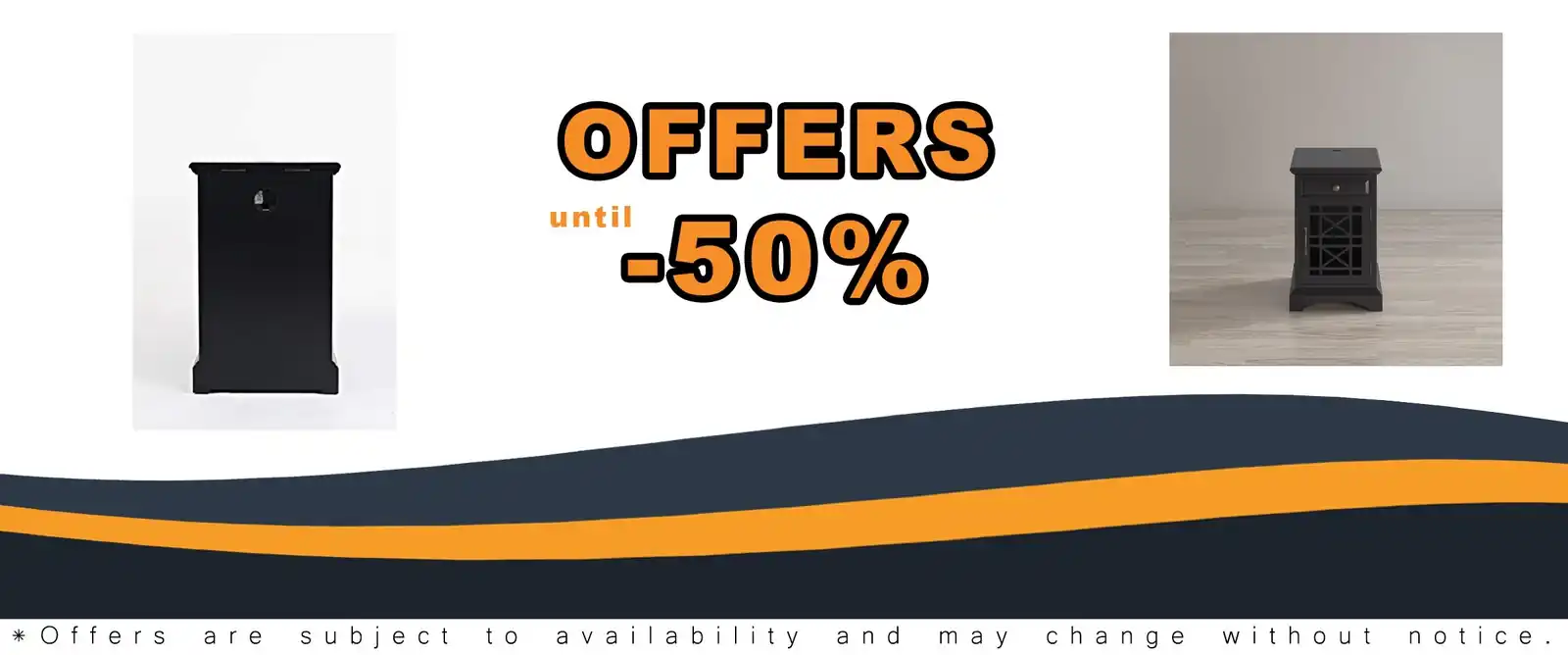 craftsman end table with charging station antique black