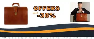 Time Resistance Leather Lawyer Briefcase - Italian Handmade Laptop Case