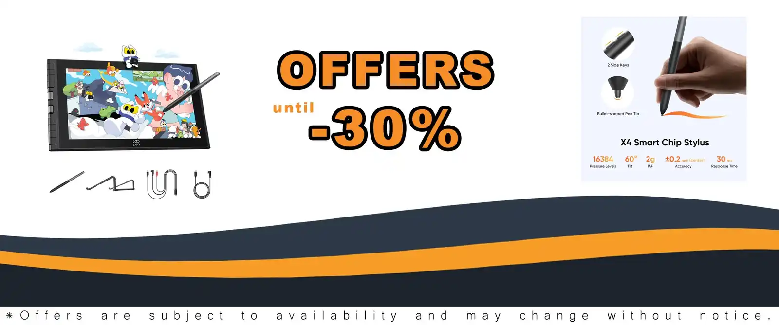 XPPen Artist 12 3rd generation drawing tablet with screen